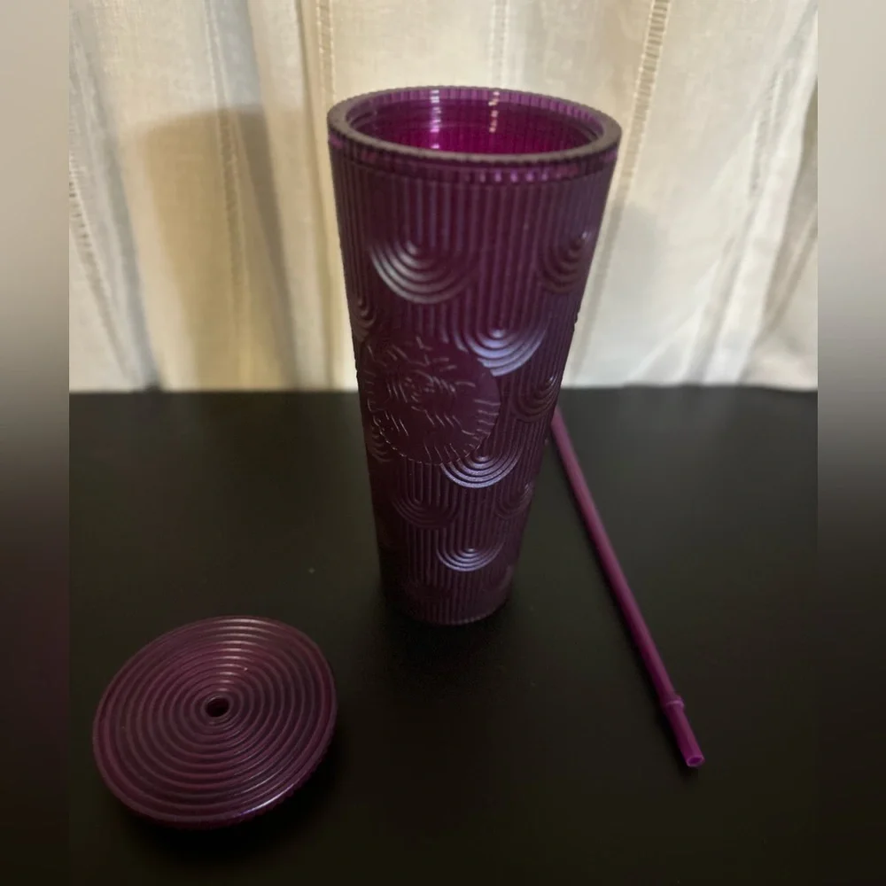 Purple Starbucks Tumbler with Straw - Picture 5 of 5